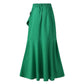 Belt Lace Sheath Fishtail High Waist Irregular Skirt