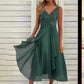 Sleeveless Dress Chiffon Stitching Lace Hollow Women