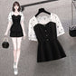 Splicing Plus Size Women's Fashion Simple Fake Two Pieces