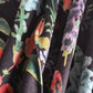 Suspender Trousers For Women Floral Print Buttons