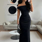 Off The Shoulder Form Fitting Dress