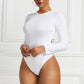 Bodysuit Women's Solid Color Long-sleeved Round Neck Bottoming Shirt Top