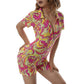 European And American Fashion Shirt Jumpsuit