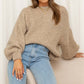 Solid Color Women's Loose Casual Sweater