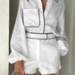 French Commuter Classic Style White Suit