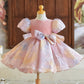 Baby Girl One Year Old Puff Sleeve Birthday Little Girl Princess Dress