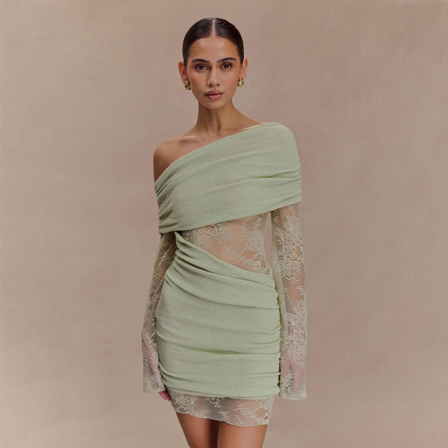 Sexy Lace Sheer Beach Cover-up Bikini Swimsuit Beach Dress