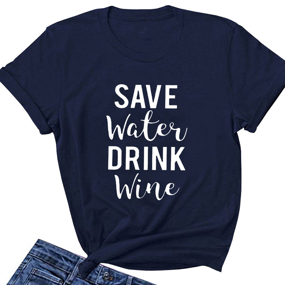 T-shirt ample à manches courtes et col rond pour femme