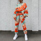 Printed Sweatshirt Two-piece Set