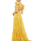 Women's Cut-out Ruffled Sleeveless Waist-controlled Large Hem Dress