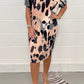 Plus Size Women's Printed Casual Short Sleeve Dress