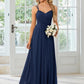 Sling Banquet Temperament Long Pleating Dress