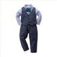 Children's Clothing Boys' Gentleman Long-sleeved Shirt And Pants Three-piece Suit