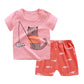 New Children's Short Sleeved Suit Baby  Cotton Short Sleeved
