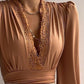 Women's Fashion Deep V Shirt Collar Top