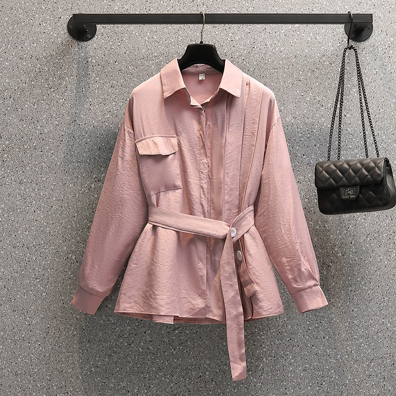 Large Women's New Fashion Slim Temperament Shirt