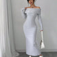 Long-sleeve Autumn Winter Long Dress Womens Clothing