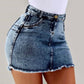 High Waist Pencil Jeans Skirt