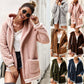 Hooded fur coat