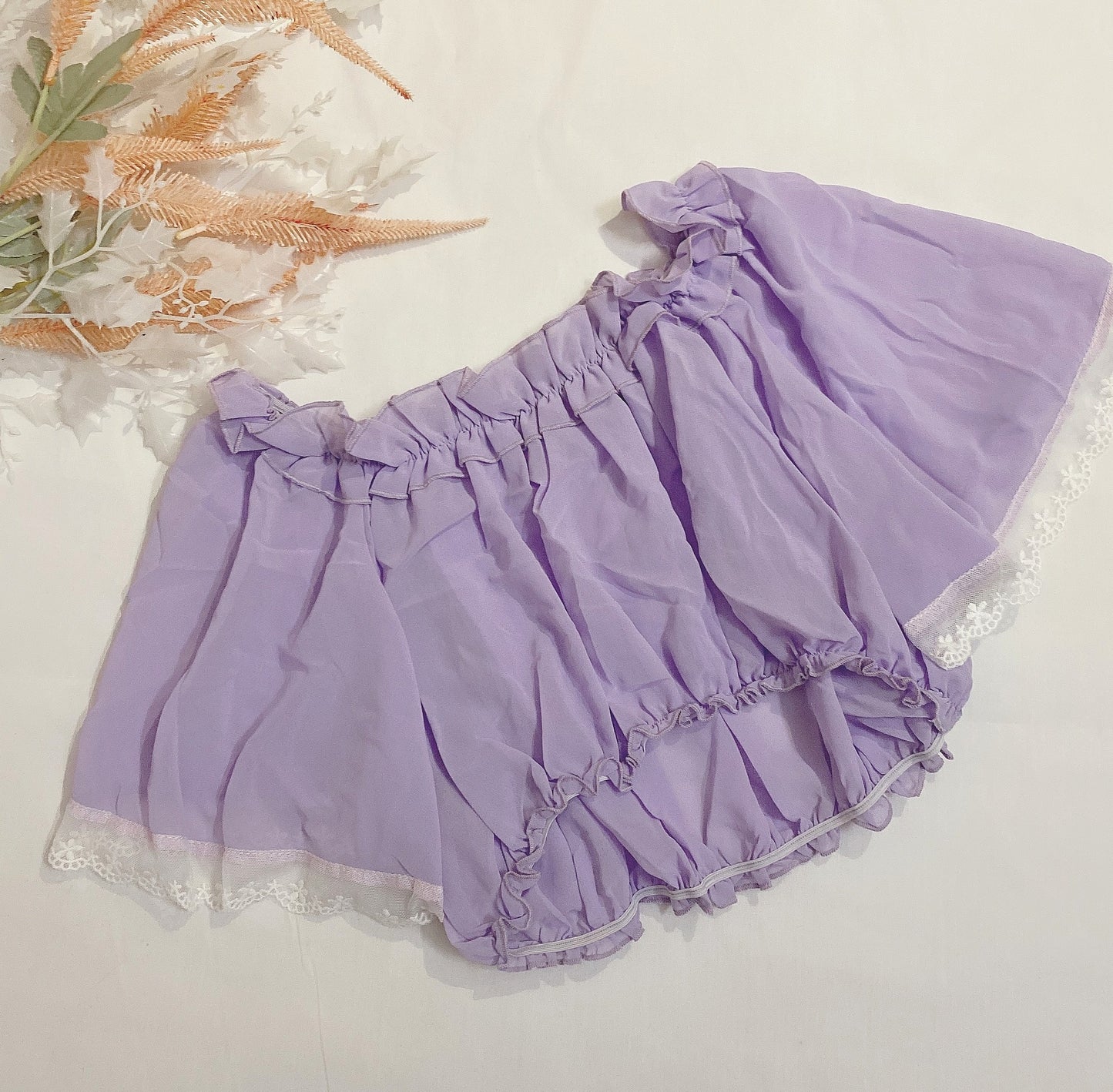Women's Summer Lace Chiffon Shirt Short Sleeve Bottoming Top
