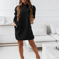 Women's Hooded Hipster Long-sleeved Solid Color Skirt