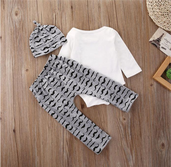 Nouveau costume trois pièces à manches longues pour bébé