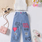 New Girls' Solid Color Sleeveless Vest Letters
