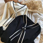 Thin Bottoming Shirt Gentle Lady's Bow Tie