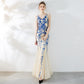 Evening Dress Female New Style Banquet Elegant Temperament Annual Meeting Long Fish Tail Sequin