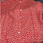 Printed Long Sleeve V-neck Button Ladies Blouse Women