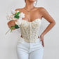 European And American Fishbone Waist Vest For Women