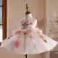 Girl's Dress Mori Style Birthday Flower Girl Little Host Piano Performance Costume