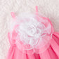 Floral Straps Puffy Fashion Stylish Dress
