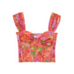 Women's Clothing Wide Camisole Juan Net Printed Corset Short