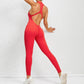 Combinaison de yoga zippée sans manches, effet gainant, extensible, gainante, pour le sport, le levage des fesses, tenues tendance pour femmes
