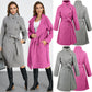 Manteau en laine de couleur unie, chaud et épais