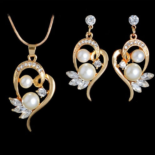 Europe And The United States Sell Money Network Pearl Necklace Set Bridal Jewelry Set Wholesale 9093