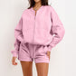 Women's Two-piece Set With Jacket And Shorts