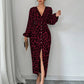 Women's Casual Loose Simple Leopard-Print Dress