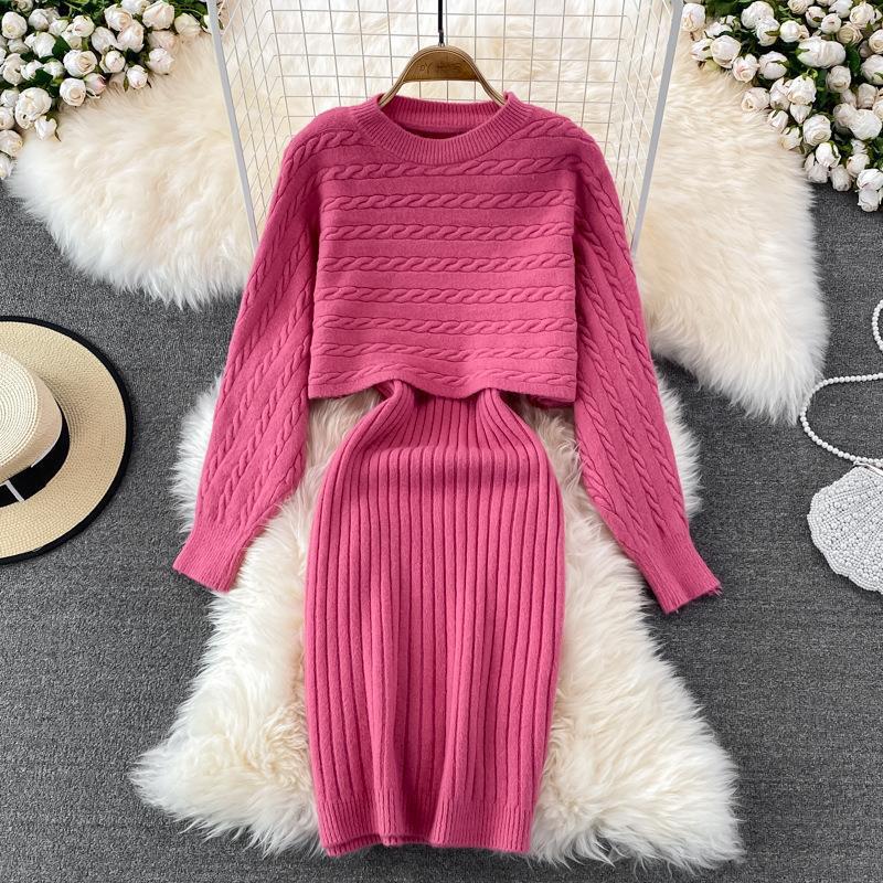 Women's Two-Piece Knitted Camisole Dress