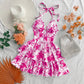 New SpringSummer European And American-style Camisole Top And Audrey Hepburn-inspired Designer Floral Dress