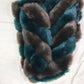 New Faux Fur Color Matching Slim Coat