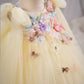 Girls' Applique Dress Children Bow Children's Mesh Sleeveless Premium Tulle Tutu Super Fairy