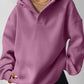 Women's Solid Color Hoodies Long Sleeve Hooded Solid Color Loose Sweater