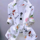 Thin Cardigan Sunscreen Printed Coat Slim-fitting Suit