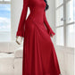 New Trumpet Sleeve Slim-fit Elegant High-elasticity Fashionable Dress