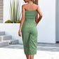 Button Pull Polka Dot Bra Jumpsuit Female