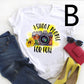 Literature And Art High Mountain Personality Printing Short-sleeved Men And Women