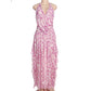 Women's Halter Fashion Printing Long Dress