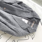 Retro wild suit collar striped suit jacket